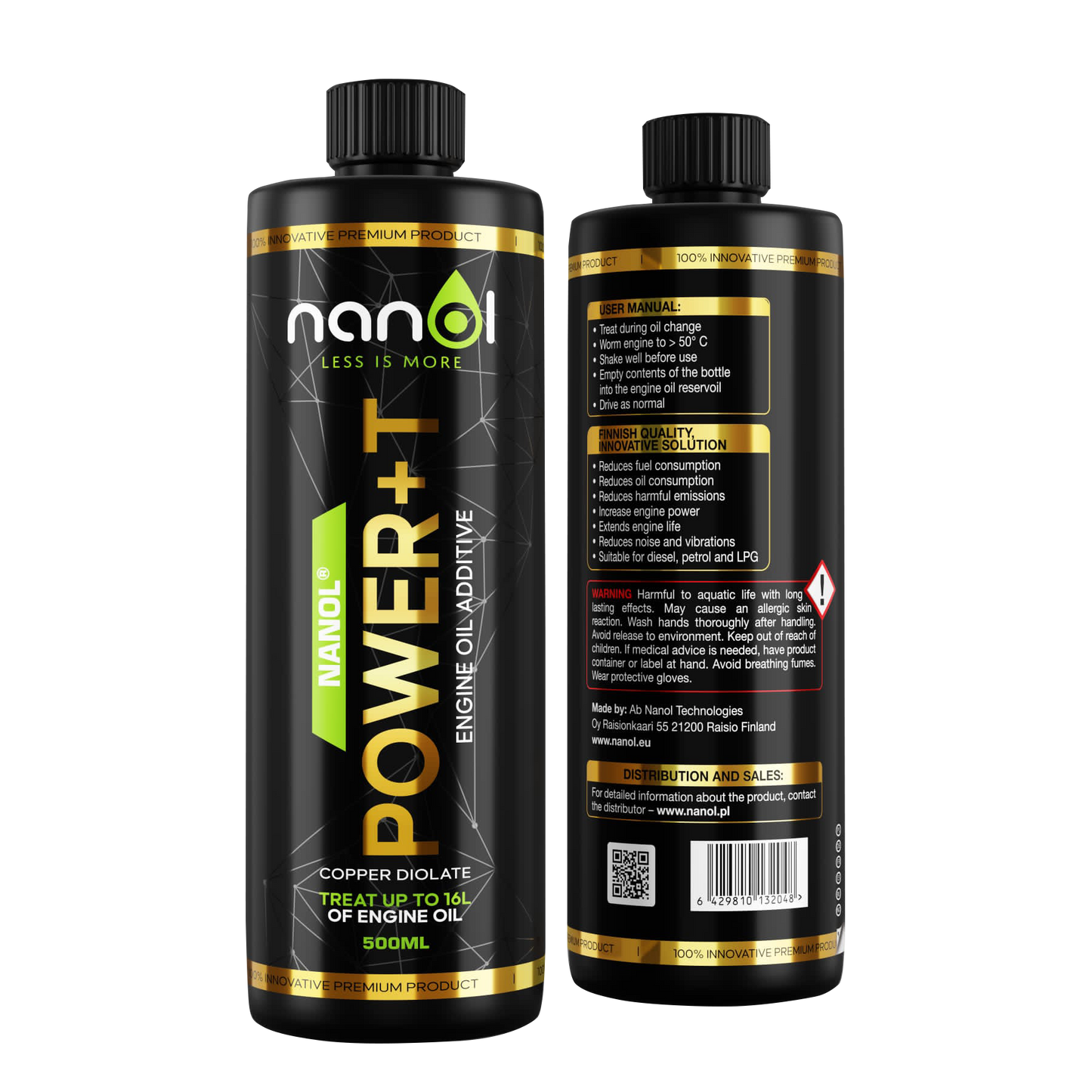 NANOL® POWER+ T - 500 ml - Treats up to 16 L of engine oil